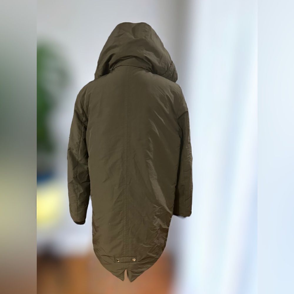 Zara Outerwear Hooded Winter Snow Ski Quilted Parka Size M - Picture 7 of 16